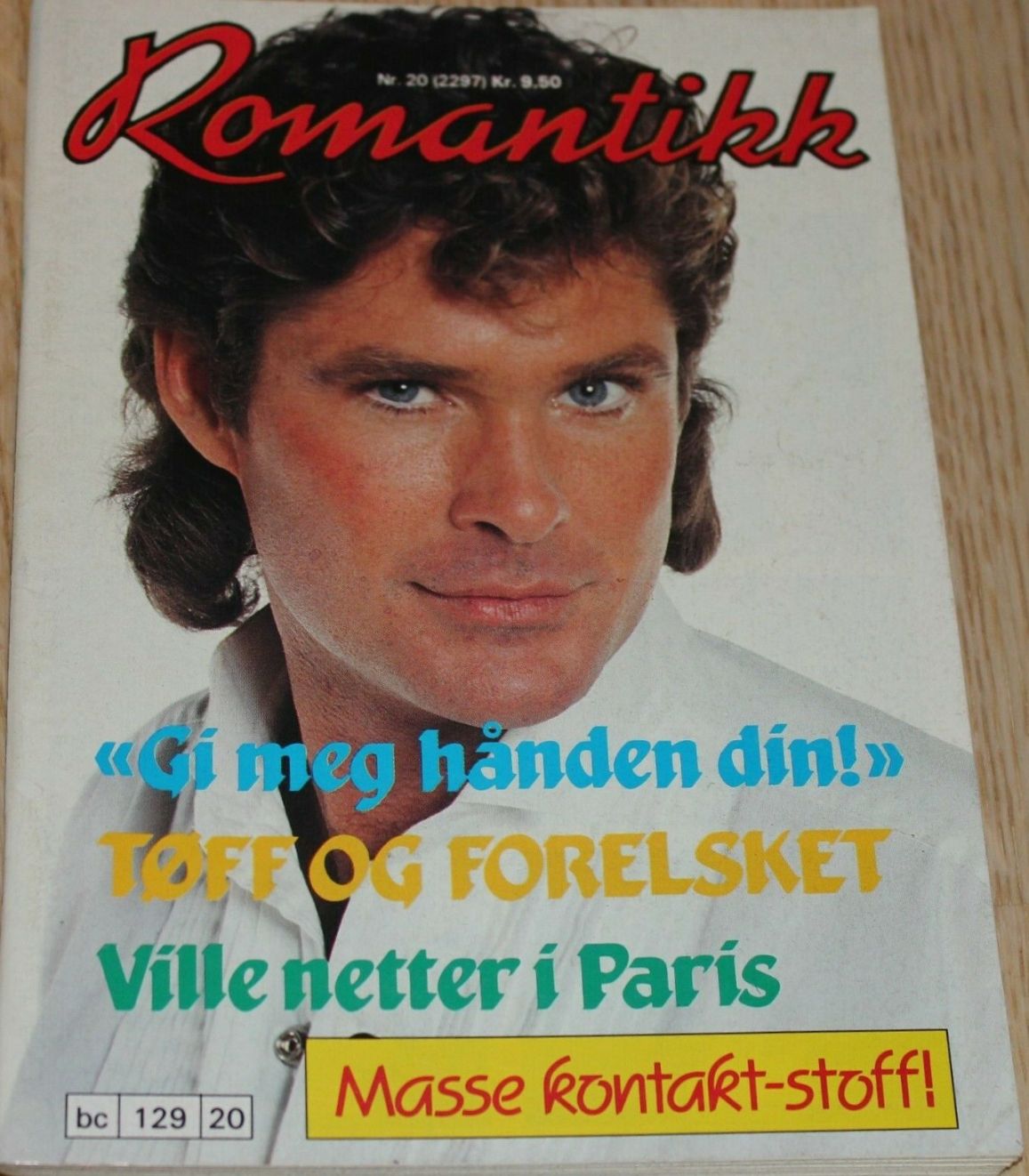 ROMANTIKK magazine side cover Issue 20   1989