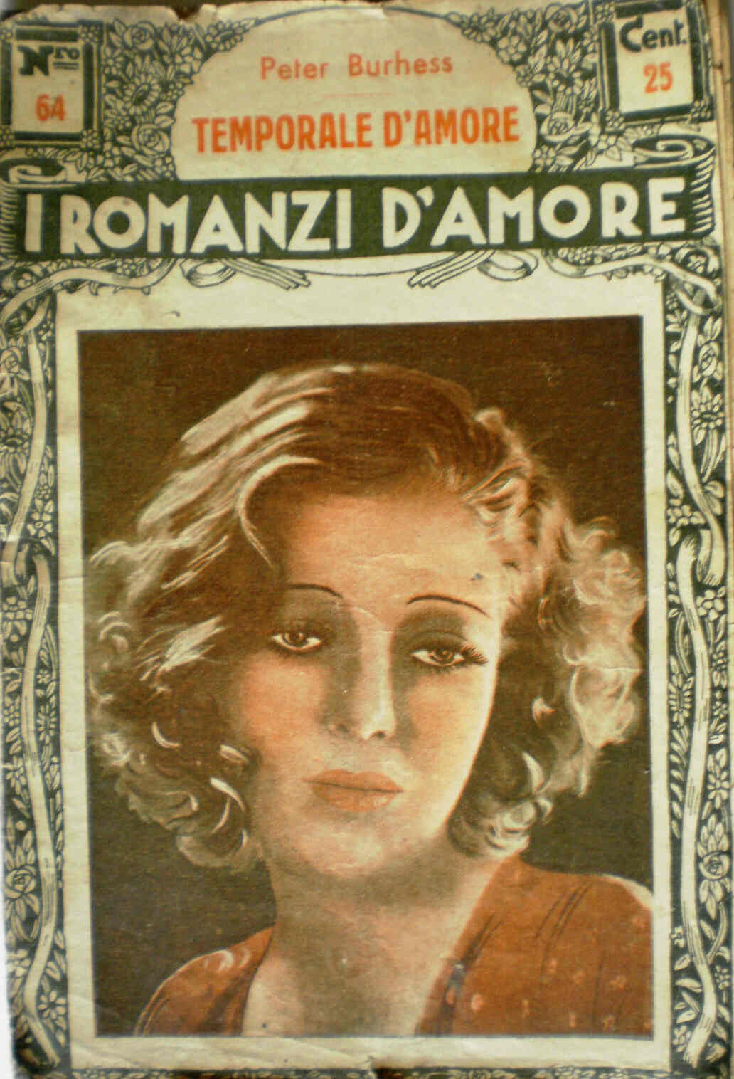 I ROMANZI D AMORE magazine side cover Issue 64  1935