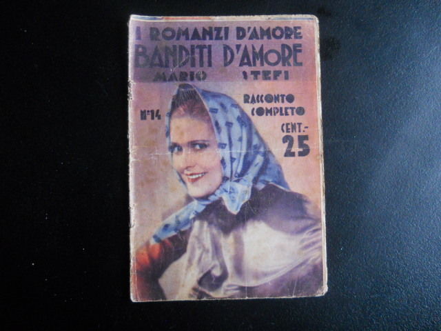 I ROMANZI D AMORE magazine side cover Issue 14   1934