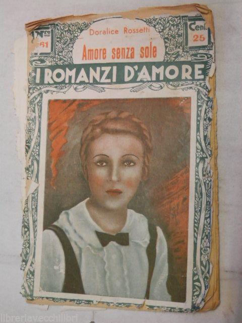 I ROMANZI D AMORE magazine side cover Issue 61   1935