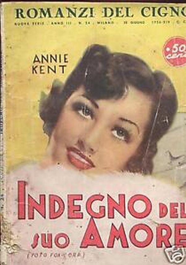 ROMANZI DEL CIGNO magazine side cover Issue 24 22 June 1936