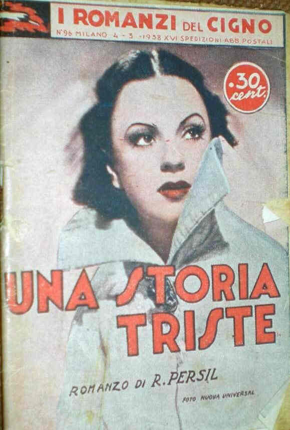 ROMANZI DEL CIGNO magazine side cover Issue 96 4 March 1938