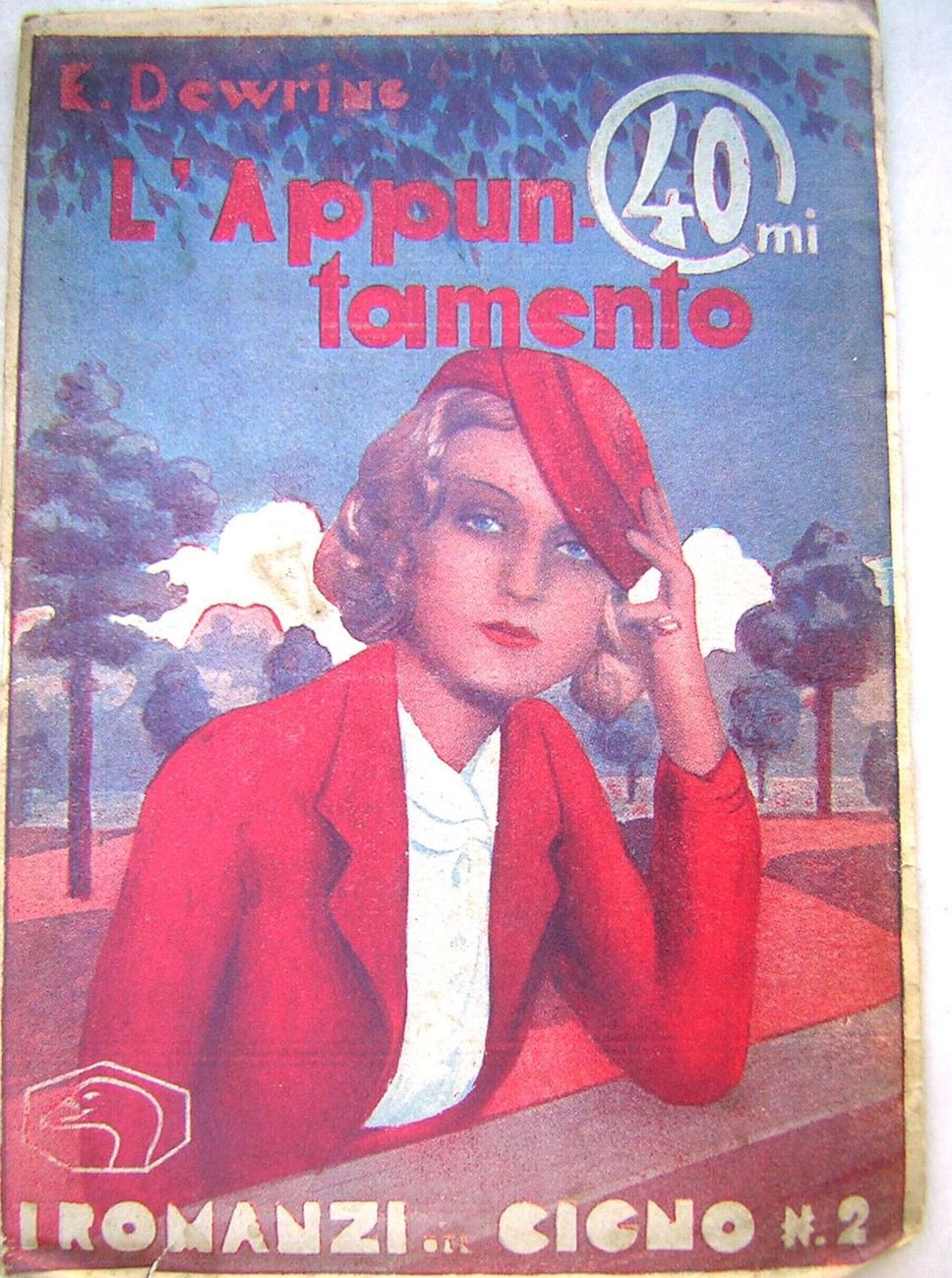 ROMANZI DEL CIGNO magazine side cover Issue 2  1934