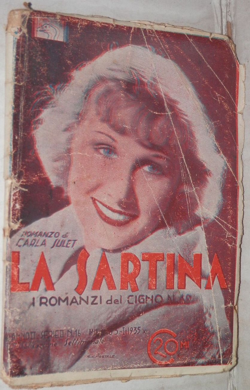 ROMANZI DEL CIGNO magazine side cover Issue 43  1935