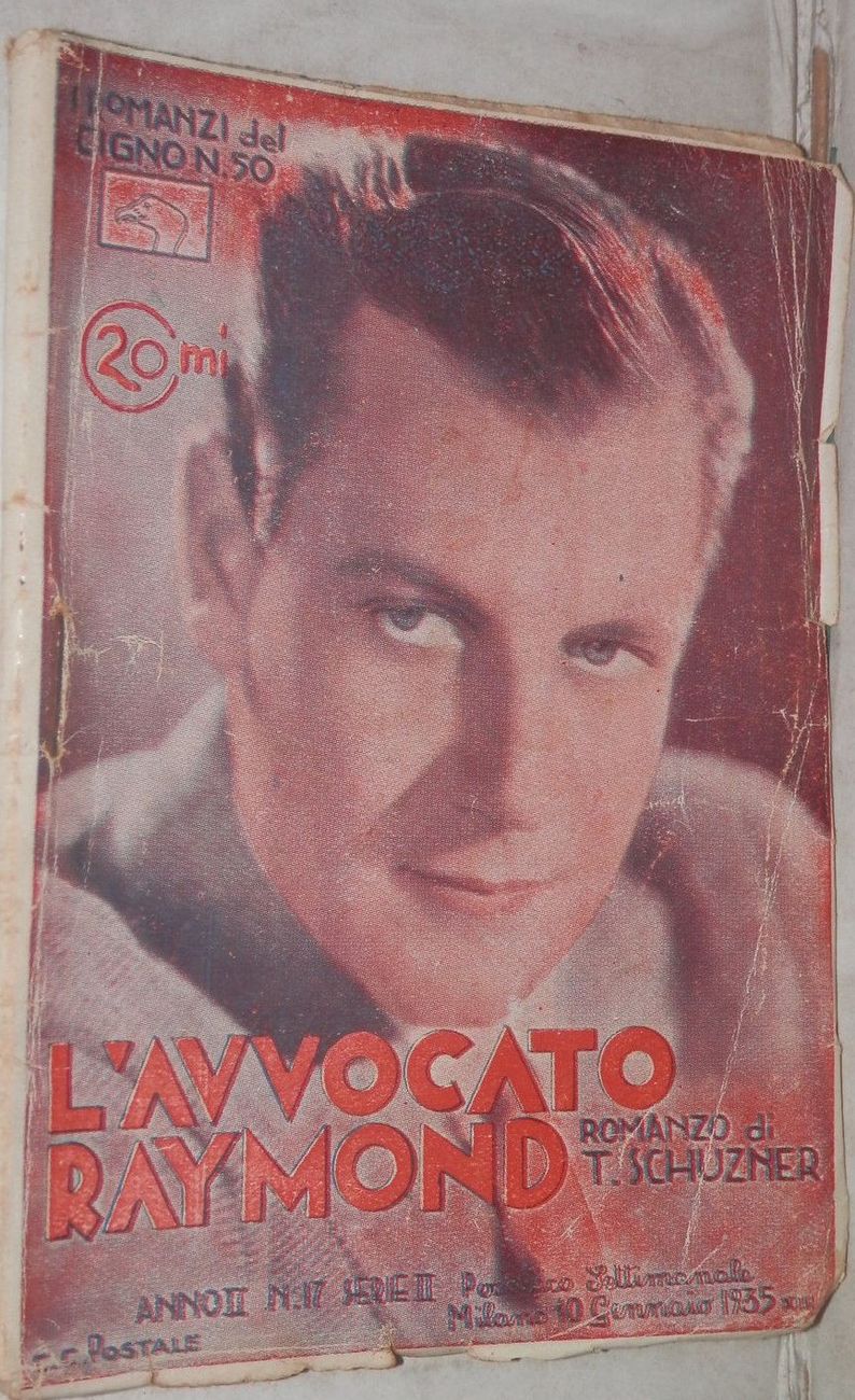 ROMANZI DEL CIGNO magazine side cover Issue 50  1935