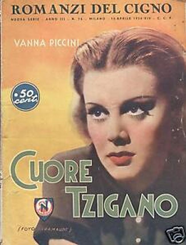 ROMANZI DEL CIGNO magazine side cover Issue 16   1936