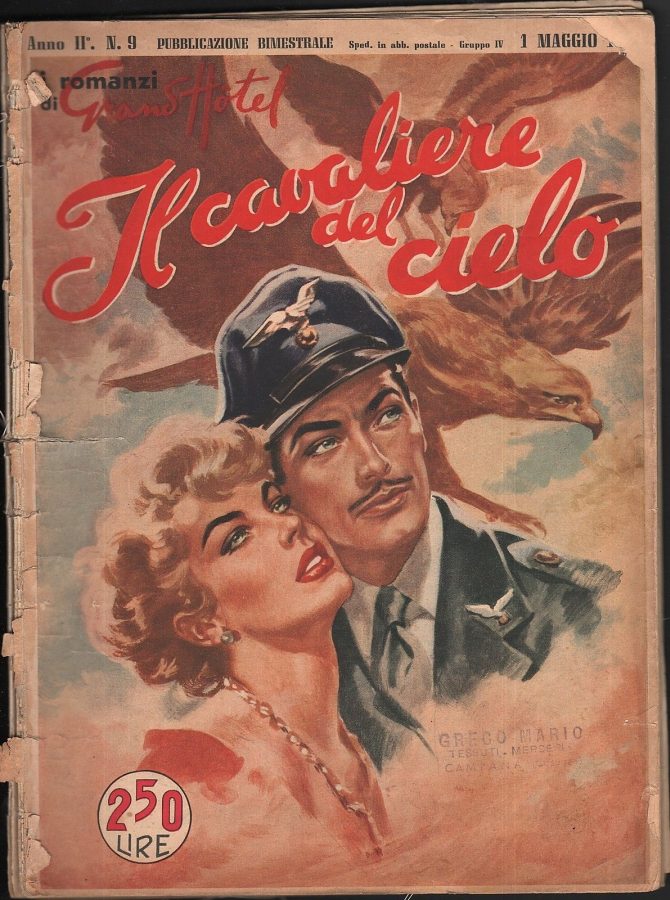 I ROMANZI DI GRAND HOTEL magazine side cover Issue 9 May 1951