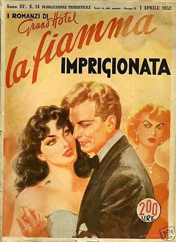 I ROMANZI DI GRAND HOTEL magazine side cover Issue 14 April 1952