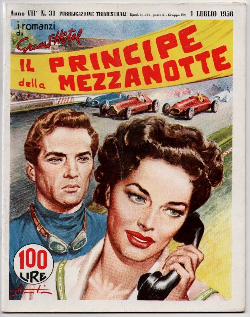 I ROMANZI DI GRAND HOTEL magazine side cover Issue 31 July 1956