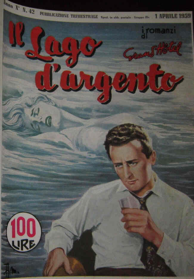 I ROMANZI DI GRAND HOTEL magazine side cover Issue 42 April 1959