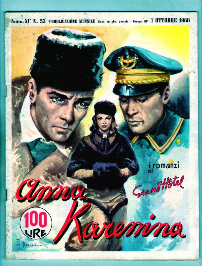 I ROMANZI DI GRAND HOTEL magazine side cover Issue 53 October 1960