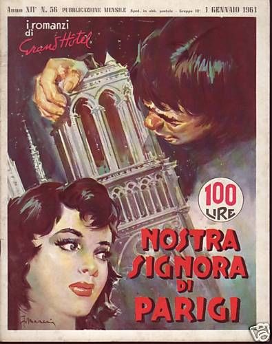 I ROMANZI DI GRAND HOTEL magazine side cover Issue 56 January 1961