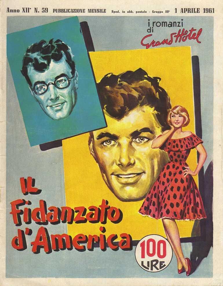 I ROMANZI DI GRAND HOTEL magazine side cover Issue 59 April 1961