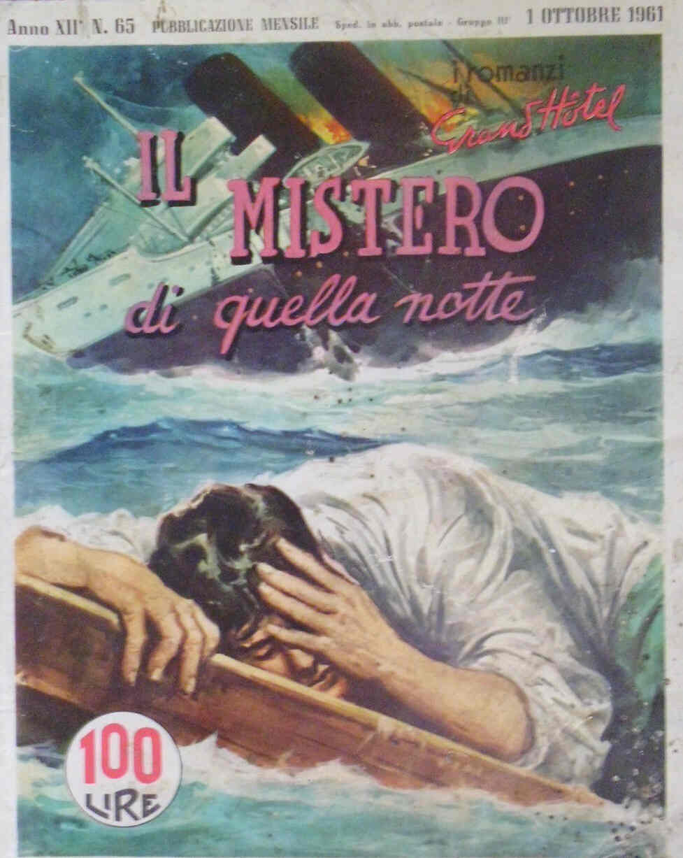 I ROMANZI DI GRAND HOTEL magazine side cover Issue 65 October 1961