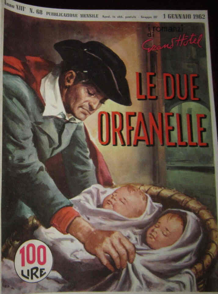 I ROMANZI DI GRAND HOTEL magazine side cover Issue 68 January 1962