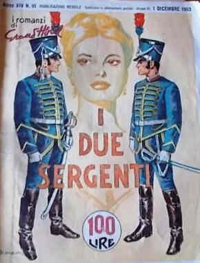 I ROMANZI DI GRAND HOTEL magazine side cover Issue 91 December 1963