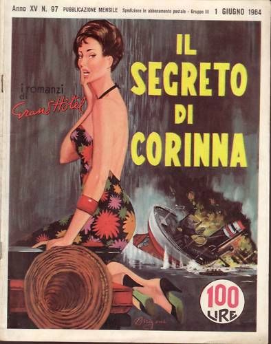 I ROMANZI DI GRAND HOTEL magazine side cover Issue 97 June 1964