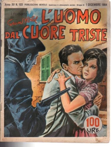 I ROMANZI DI GRAND HOTEL magazine side cover Issue 103 December 1964