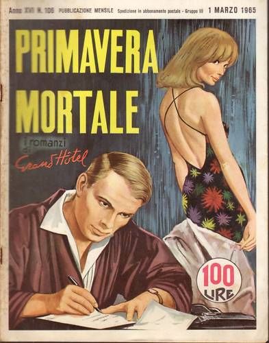 I ROMANZI DI GRAND HOTEL magazine side cover Issue 106 March 1965
