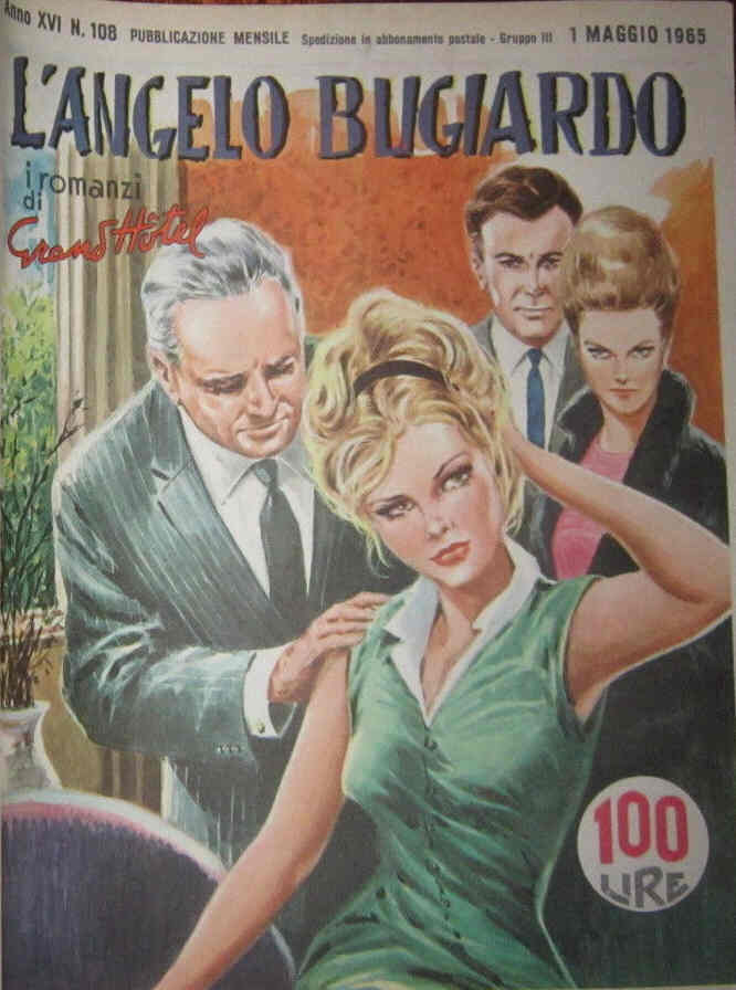 I ROMANZI DI GRAND HOTEL magazine side cover Issue 108 May 1965