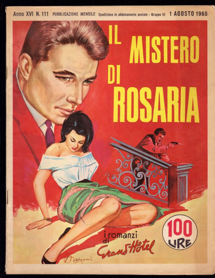 I ROMANZI DI GRAND HOTEL magazine side cover Issue 111 August 1965