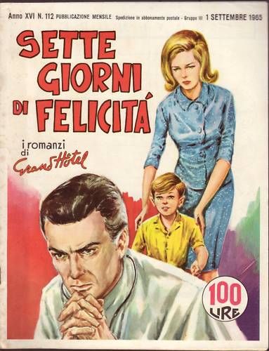 I ROMANZI DI GRAND HOTEL magazine side cover Issue 112 September 1965