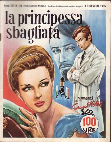 I ROMANZI DI GRAND HOTEL magazine side cover Issue 115 December 1965