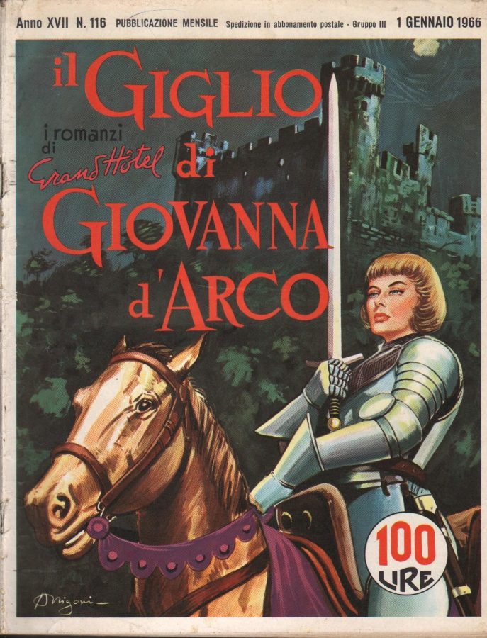 I ROMANZI DI GRAND HOTEL magazine side cover Issue 116 January 1966