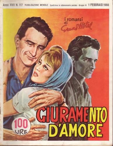 I ROMANZI DI GRAND HOTEL magazine side cover Issue 117 February 1966