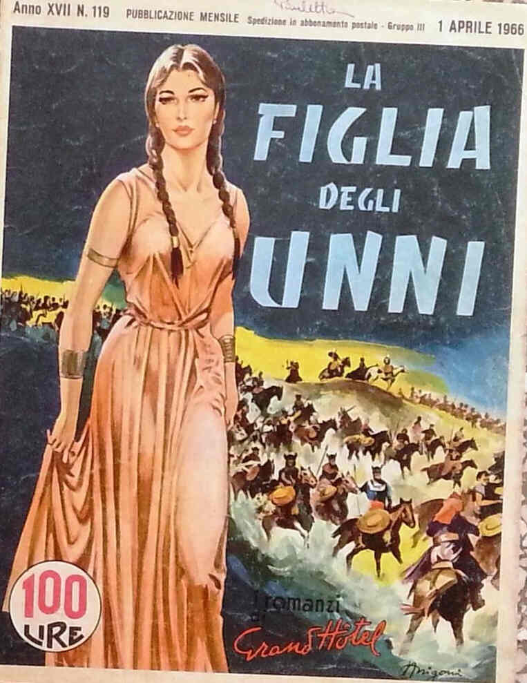 I ROMANZI DI GRAND HOTEL magazine side cover Issue 119 April 1966