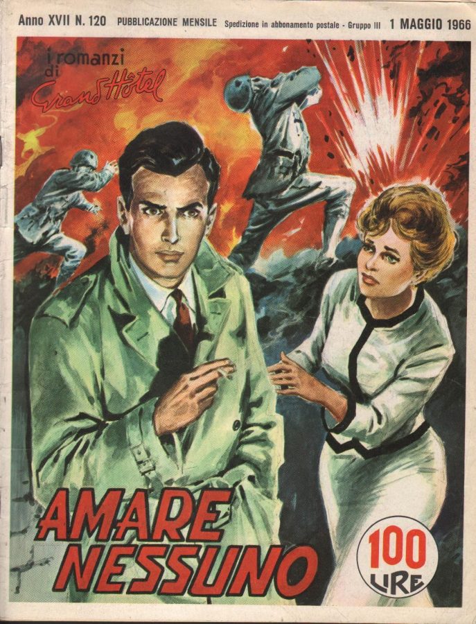 I ROMANZI DI GRAND HOTEL magazine side cover Issue 120 May 1966