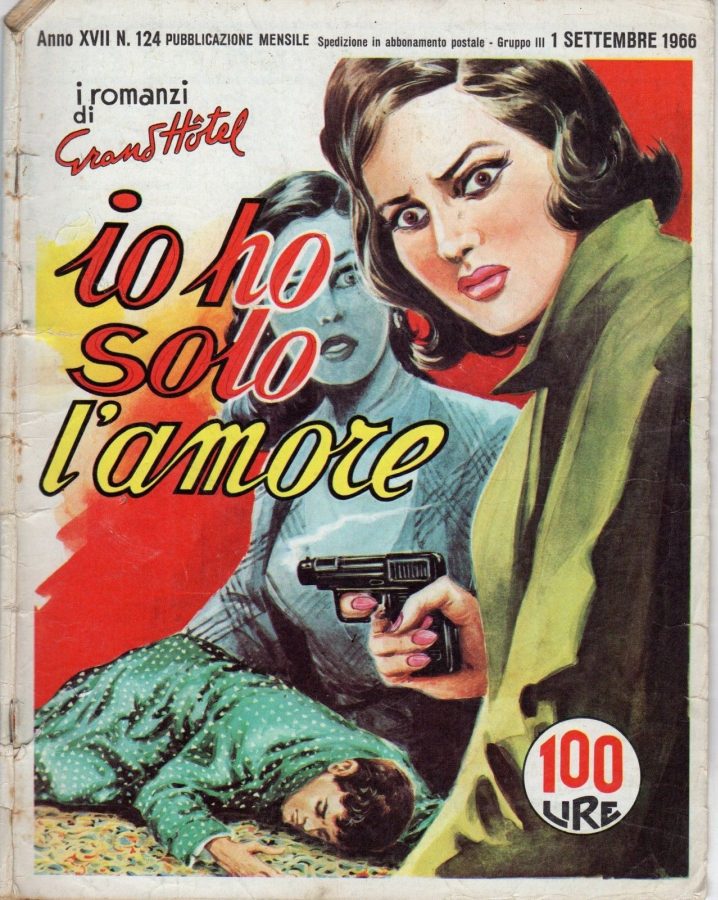 I ROMANZI DI GRAND HOTEL magazine side cover Issue 124 September 1966