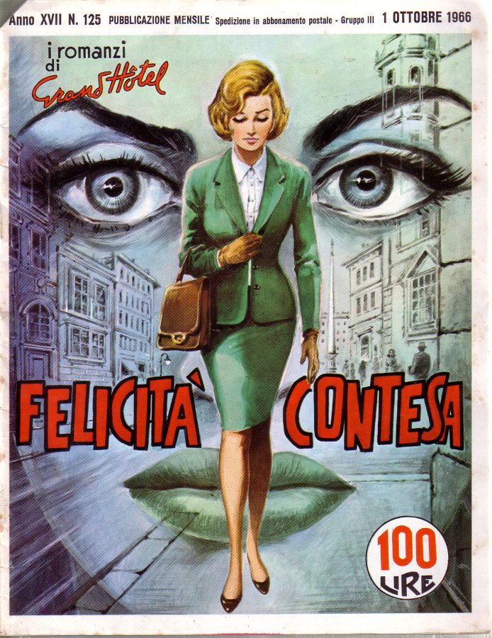 I ROMANZI DI GRAND HOTEL magazine side cover Issue 125 October 1966