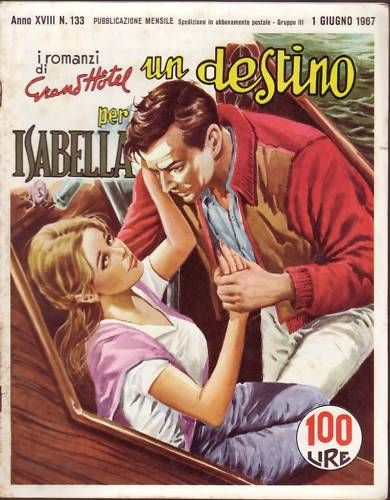 I ROMANZI DI GRAND HOTEL magazine side cover Issue 133 June 1967