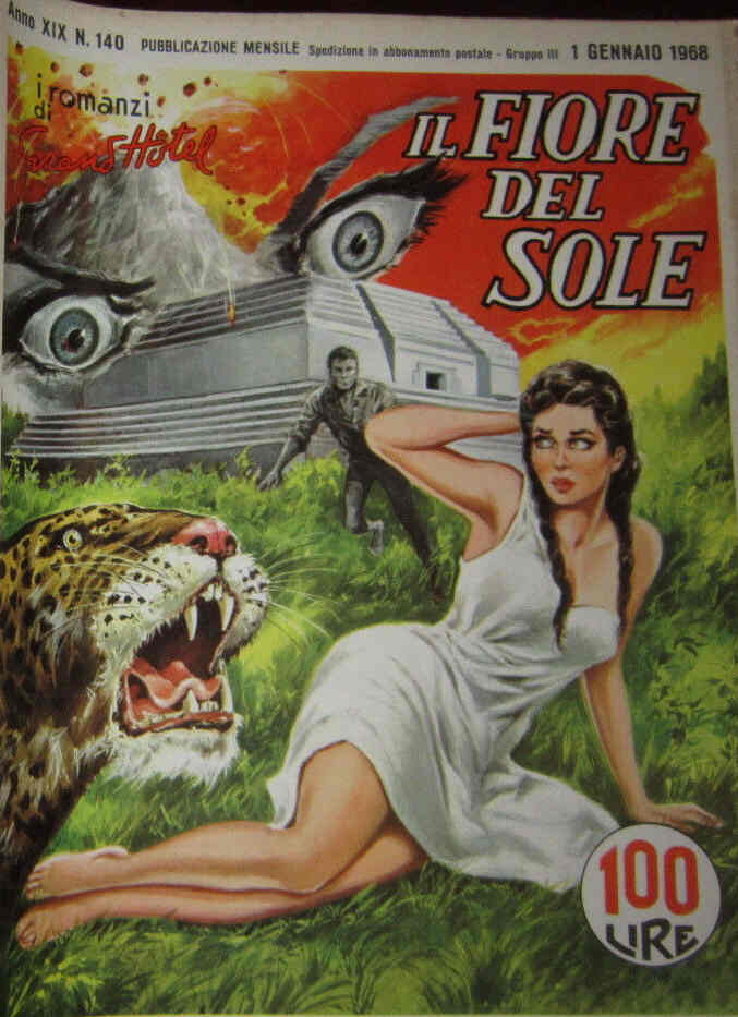 I ROMANZI DI GRAND HOTEL magazine side cover Issue 140 January 1968