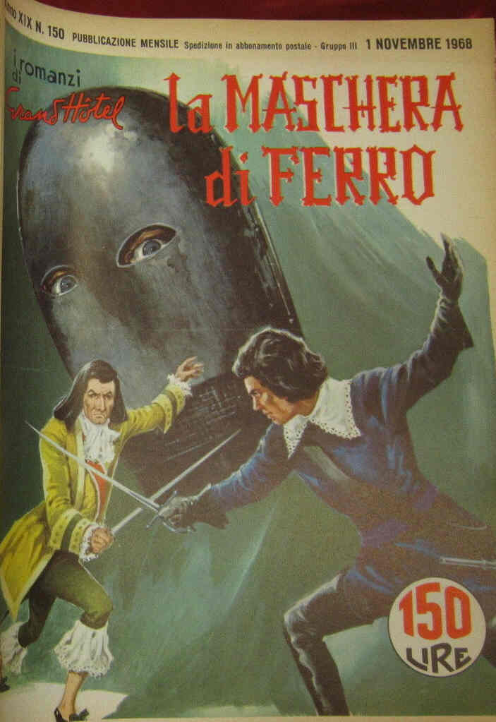 I ROMANZI DI GRAND HOTEL magazine side cover Issue 150 November 1968