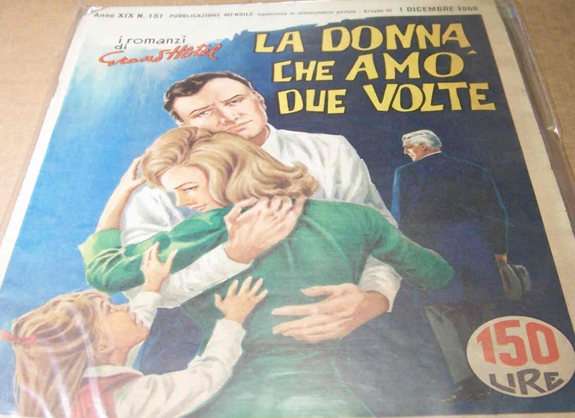 I ROMANZI DI GRAND HOTEL magazine side cover Issue 151 December 1968