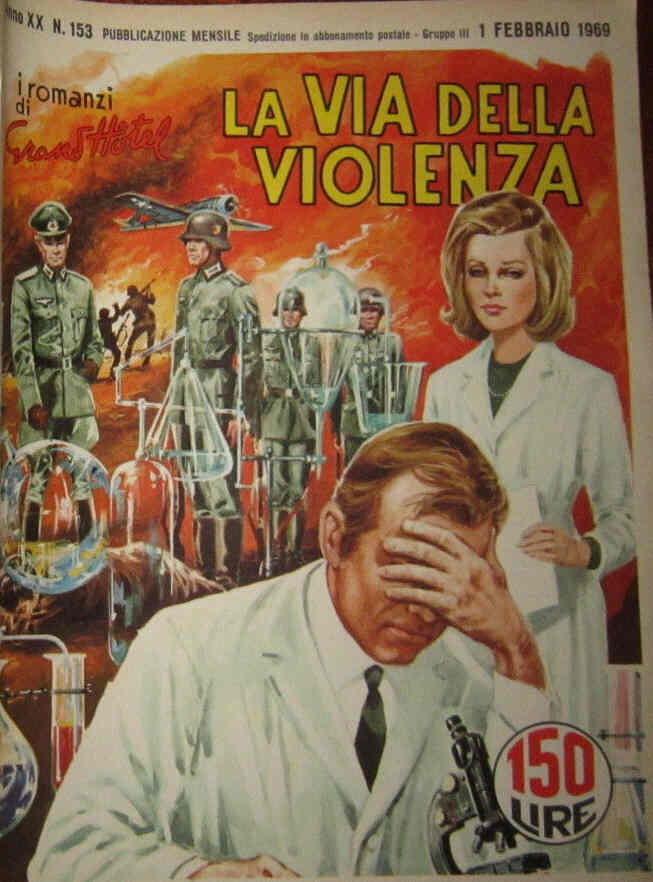 I ROMANZI DI GRAND HOTEL magazine side cover Issue 153 February 1969