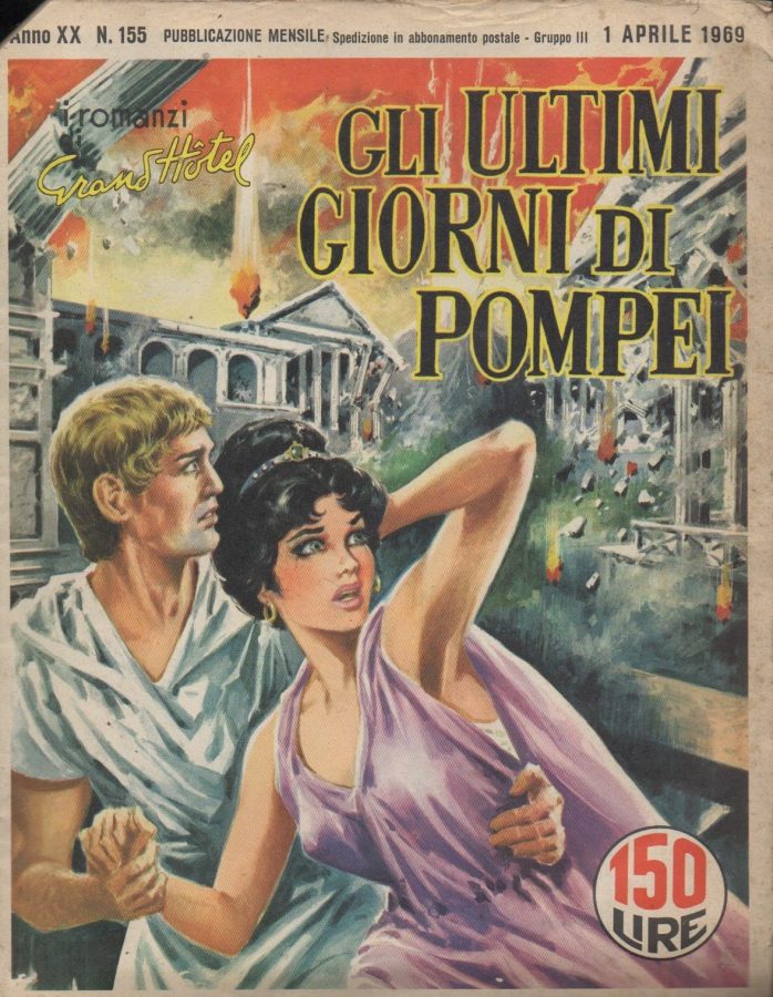 I ROMANZI DI GRAND HOTEL magazine side cover Issue 155 April 1969