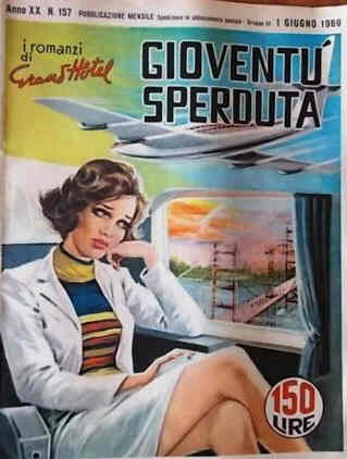 I ROMANZI DI GRAND HOTEL magazine side cover Issue 157 June 1969