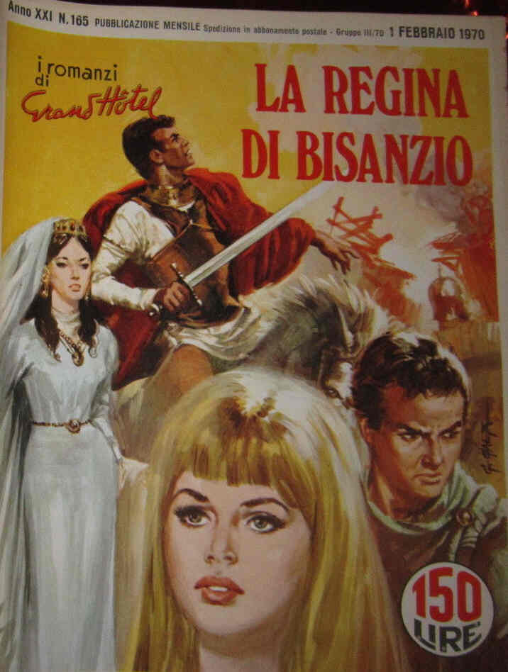 I ROMANZI DI GRAND HOTEL magazine side cover Issue 165 February 1970