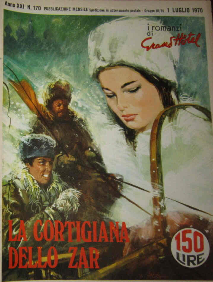 I ROMANZI DI GRAND HOTEL magazine side cover Issue 170 July 1970