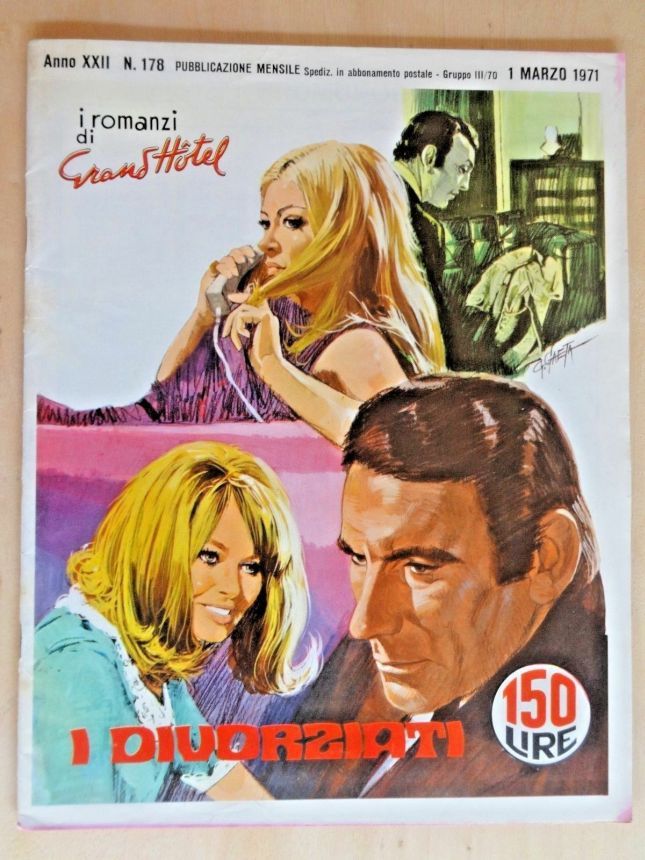 I ROMANZI DI GRAND HOTEL magazine side cover Issue 178 March 1971