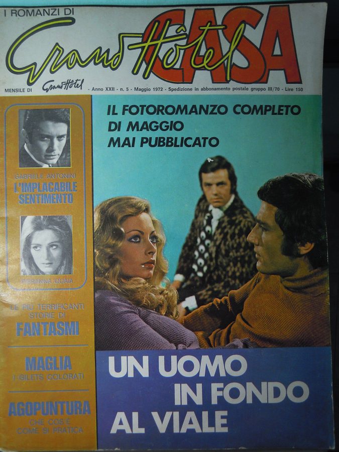 I ROMANZI DI GRAND HOTEL magazine side cover May 1972