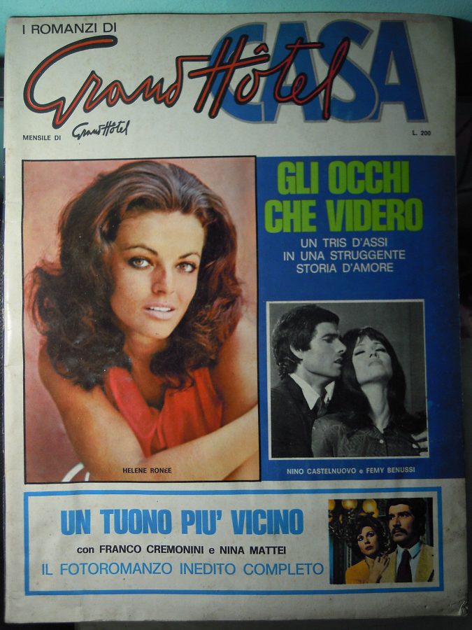 I ROMANZI DI GRAND HOTEL magazine side cover January 1973