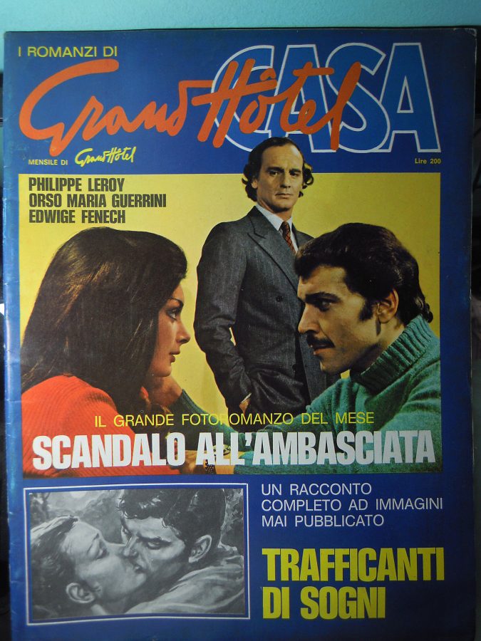 I ROMANZI DI GRAND HOTEL magazine side cover February 1973