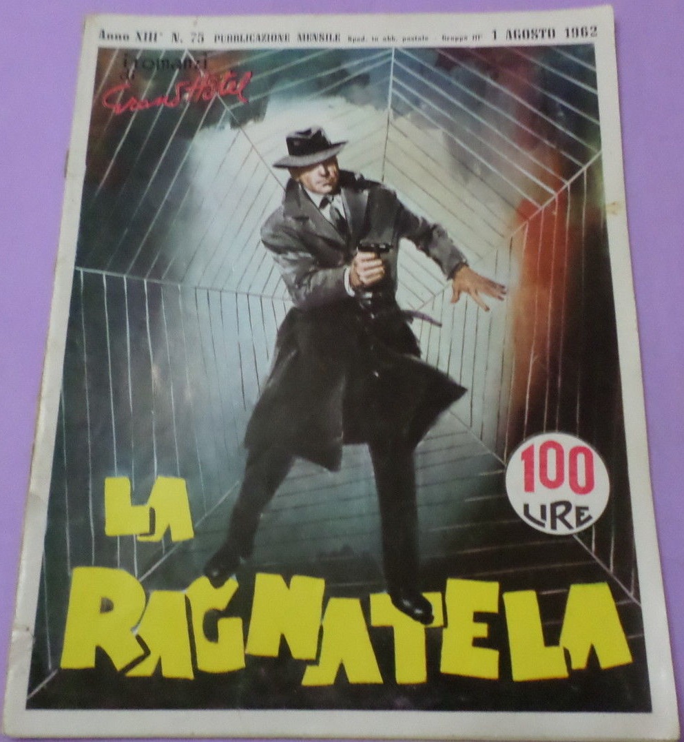 I ROMANZI DI GRAND HOTEL magazine side cover Issue 75 1 August 1962