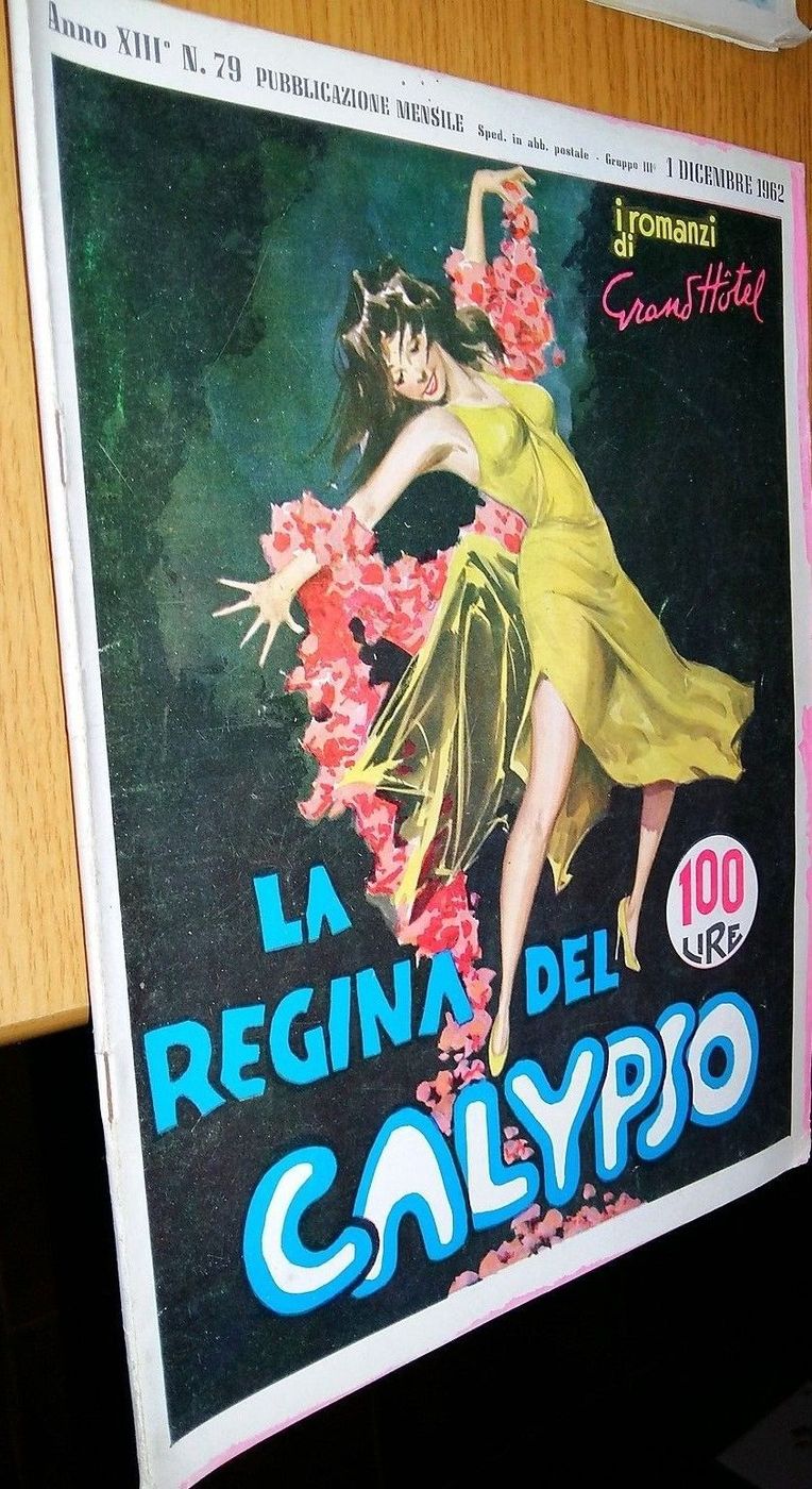 I ROMANZI DI GRAND HOTEL magazine side cover Issue 79 1 December 1962