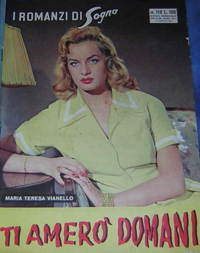 I ROMANZI DI SOGNO magazine side cover Issue 119 15 August 1961