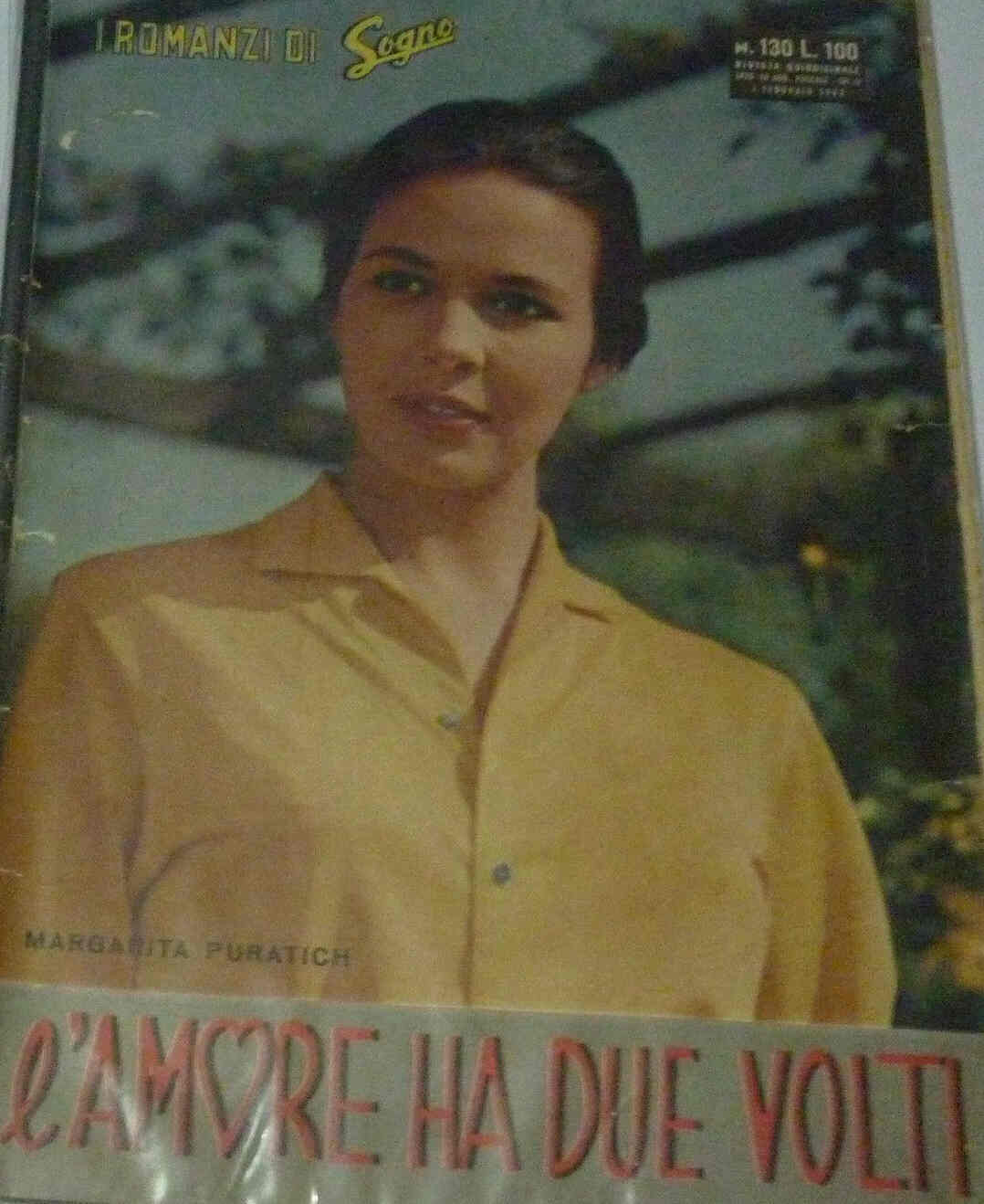 I ROMANZI DI SOGNO magazine side cover Issue 130 1 February 1962